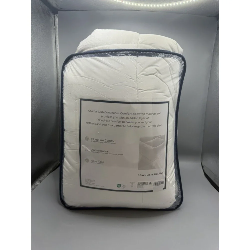 Charter Club Pillowtop QUEEN Mattress Pad White $270